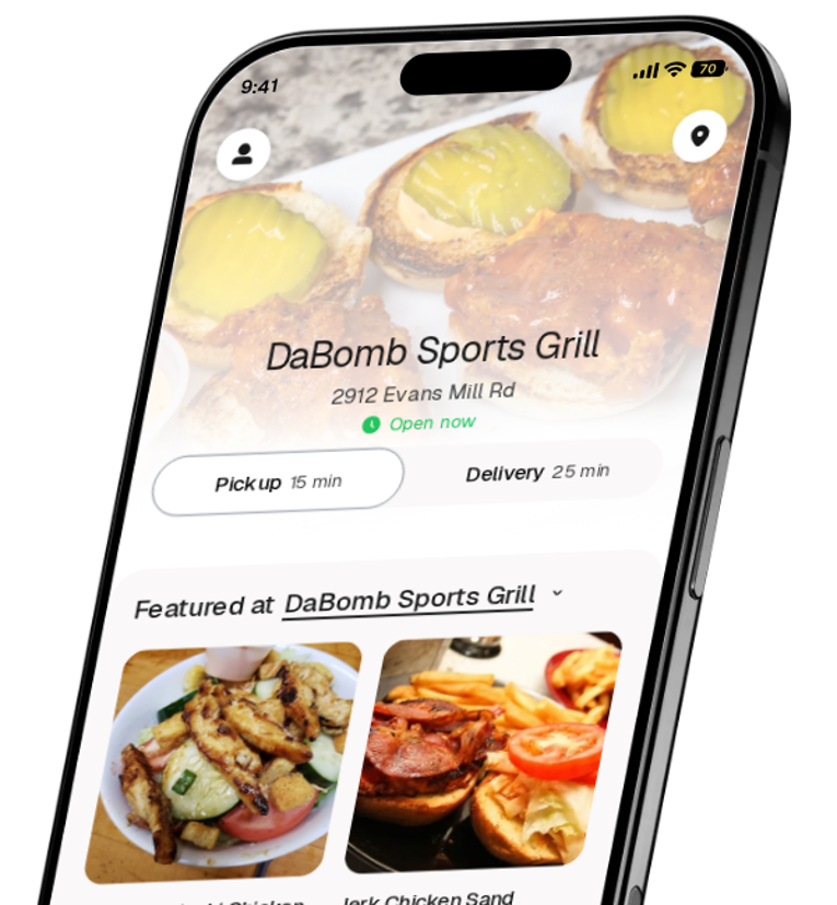 DaBomb Sports Grill app preview