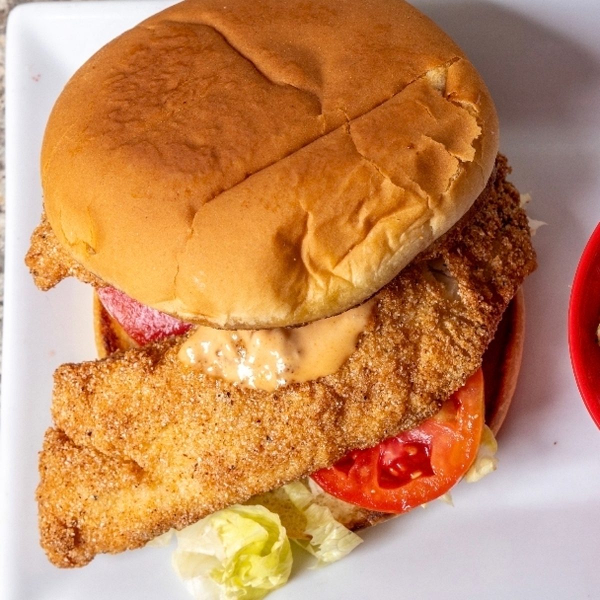 Cajun Fish Sand with Fries
